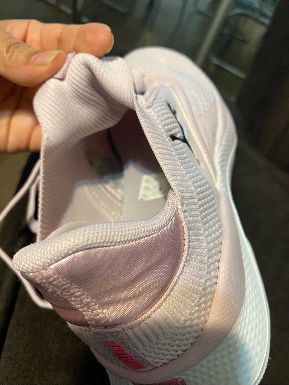 Puma Women's Light Pink Mesh Lace-Up Sneakers - Picture 16 of 16